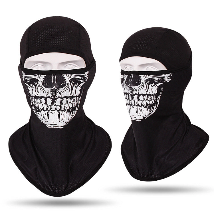 Headgear Masked Ghost Skull Anti-Terrorism Mask Riding Sunscreen Face Towel
