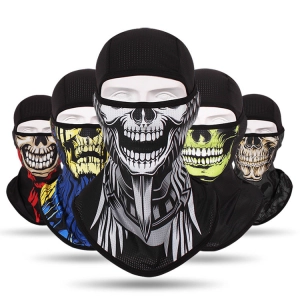 Headgear Masked Ghost Skull Anti-Terrorism Mask Riding Sunscreen Face Towel