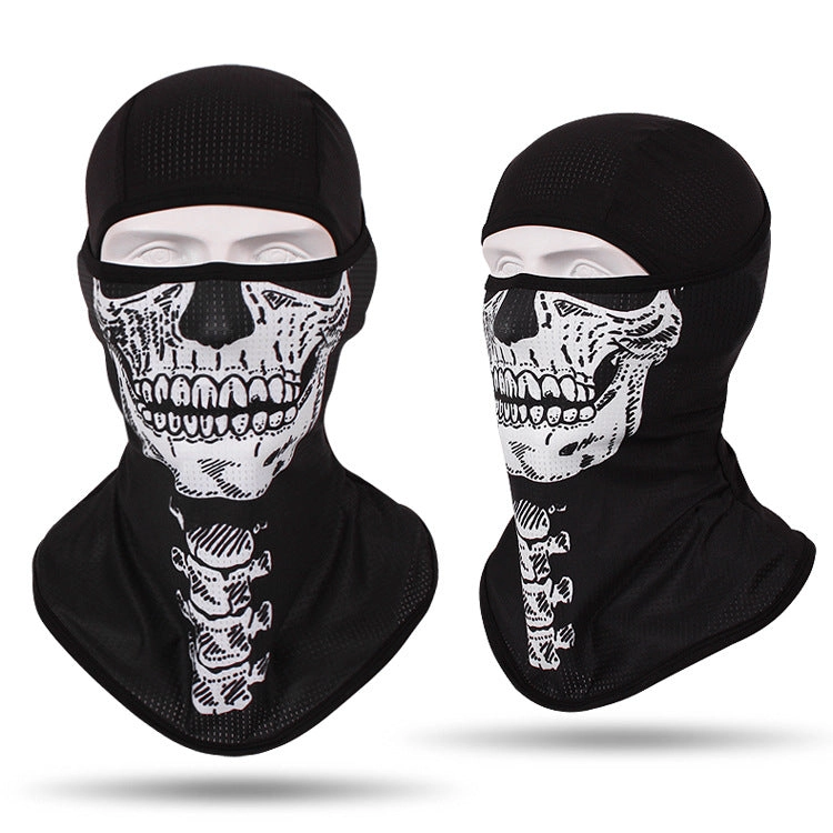 Headgear Masked Ghost Skull Anti-Terrorism Mask Riding Sunscreen Face Towel