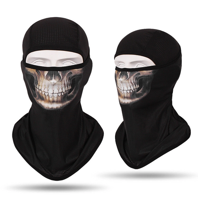 Headgear Masked Ghost Skull Anti-Terrorism Mask Riding Sunscreen Face Towel