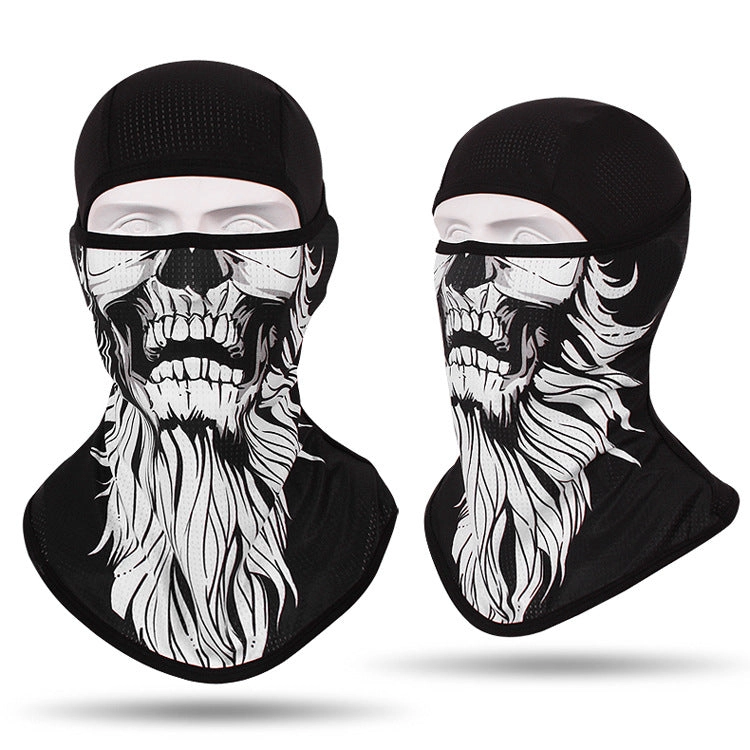 Headgear Masked Ghost Skull Anti-Terrorism Mask Riding Sunscreen Face Towel