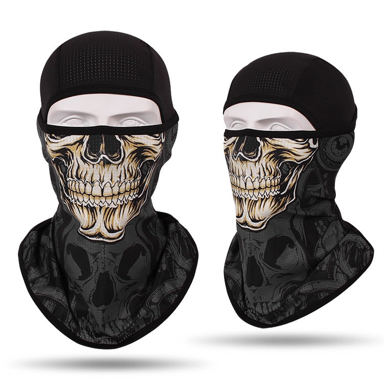 Headgear Masked Ghost Skull Anti-Terrorism Mask Riding Sunscreen Face Towel