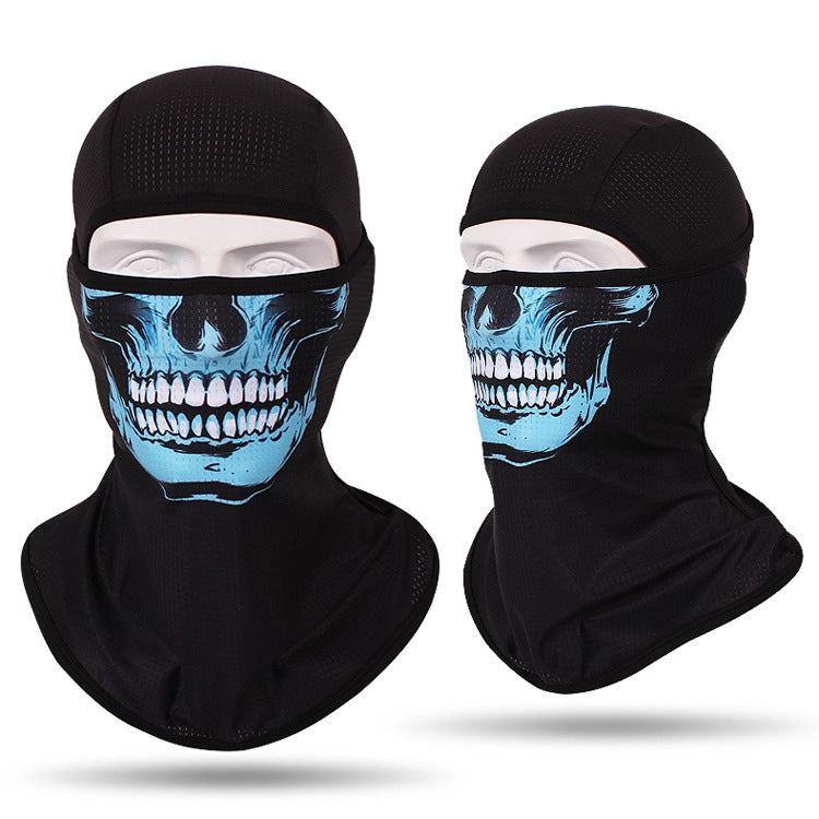 Headgear Masked Ghost Skull Anti-Terrorism Mask Riding Sunscreen Face Towel