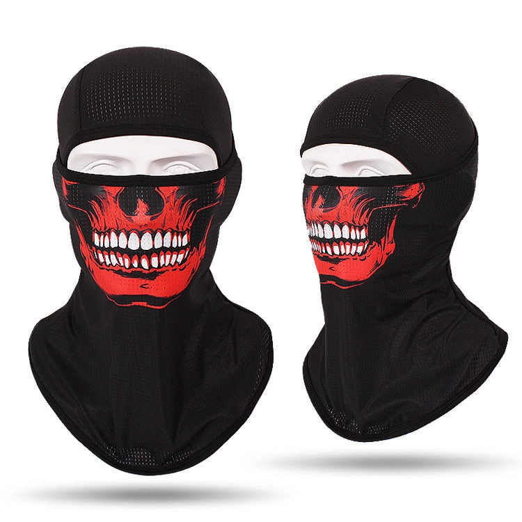 Headgear Masked Ghost Skull Anti-Terrorism Mask Riding Sunscreen Face Towel