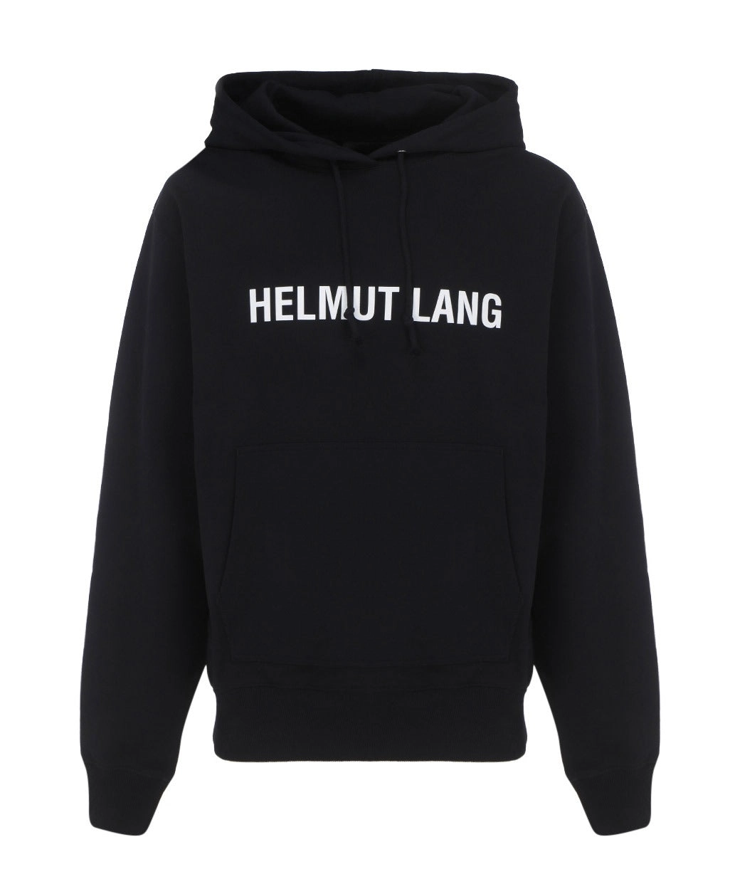 Helmut Lang Logo Printed Drawstring Hoodie