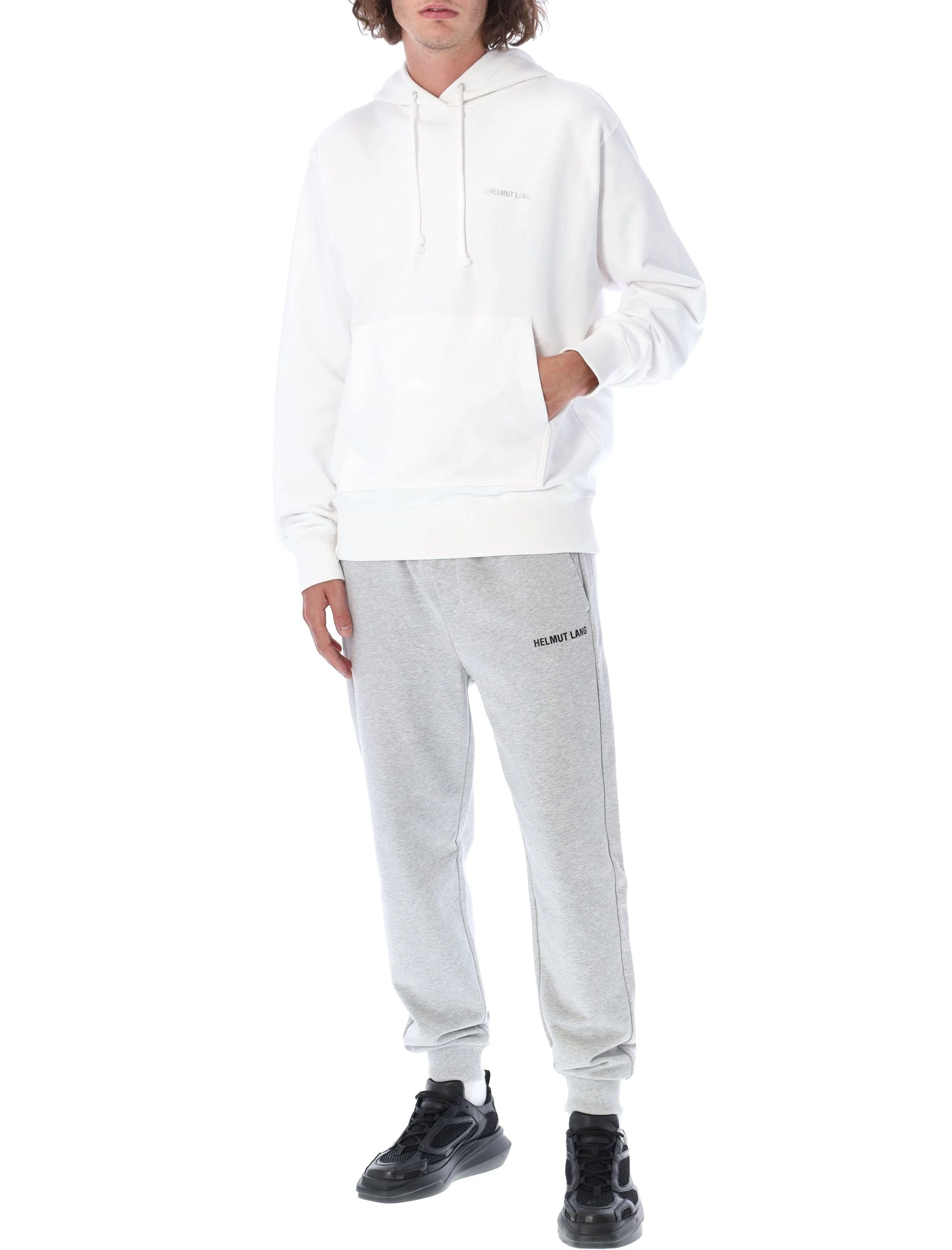 Helmut Lang Sliver Logo Printed Hoodie
