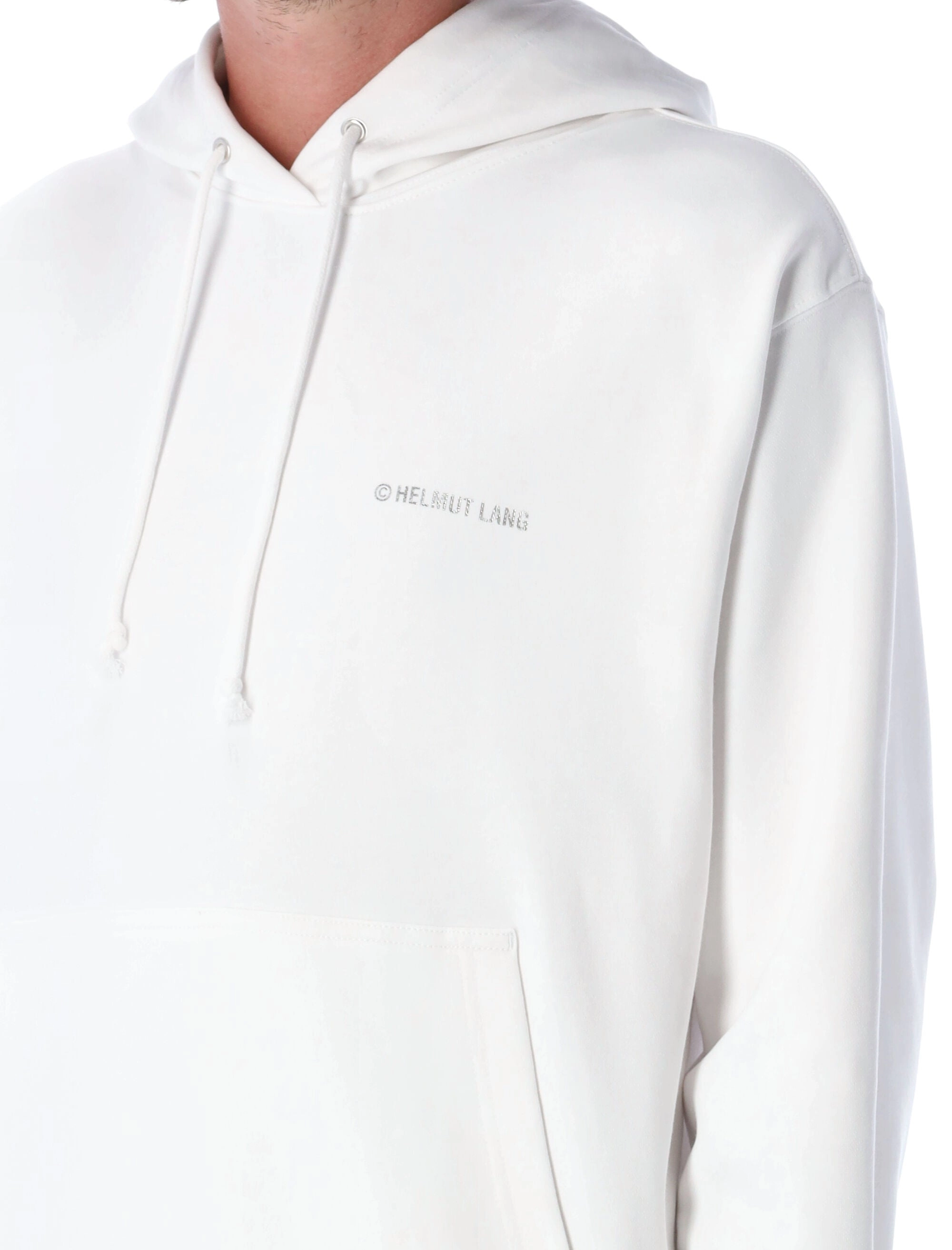 Helmut Lang Sliver Logo Printed Hoodie