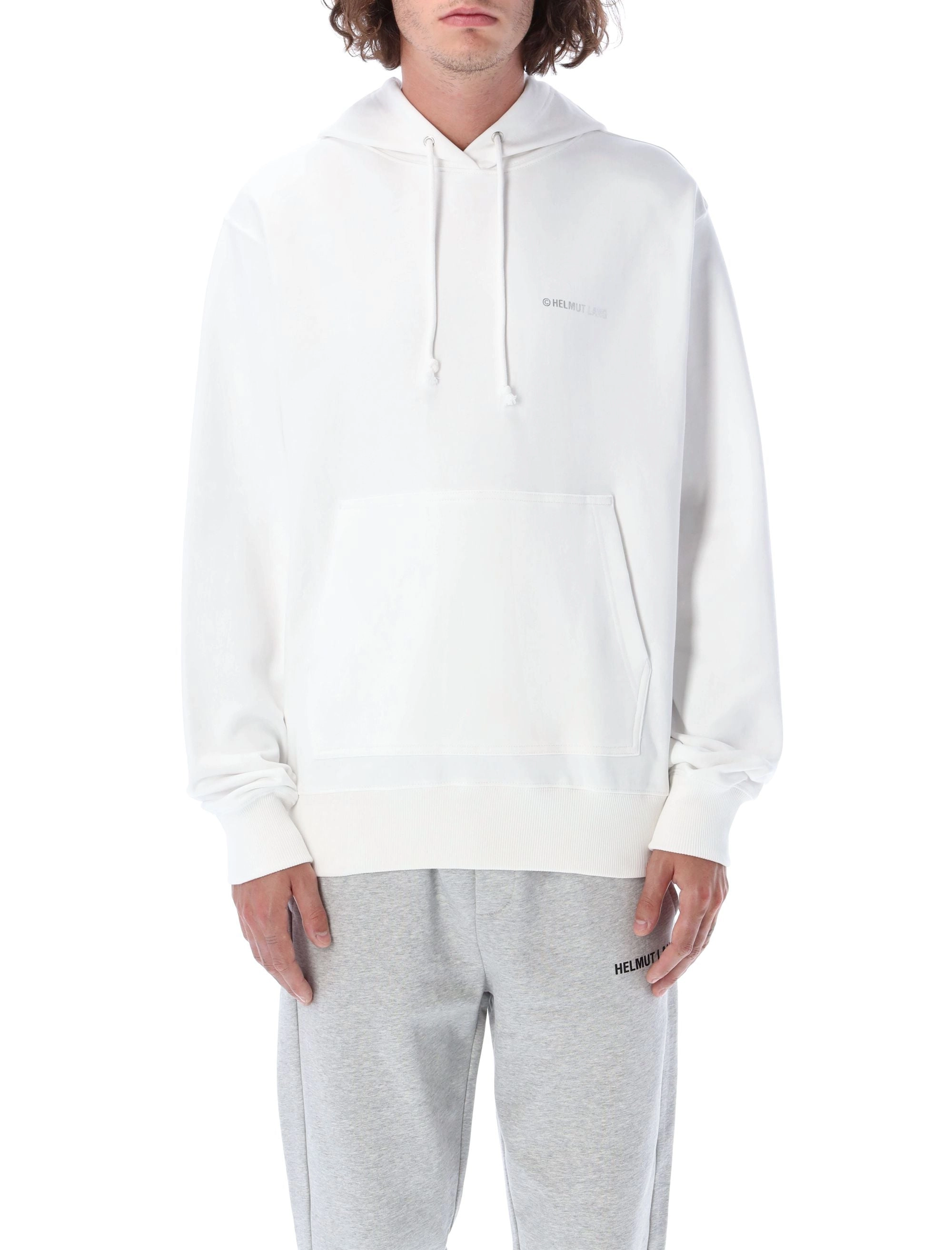 Helmut Lang Sliver Logo Printed Hoodie