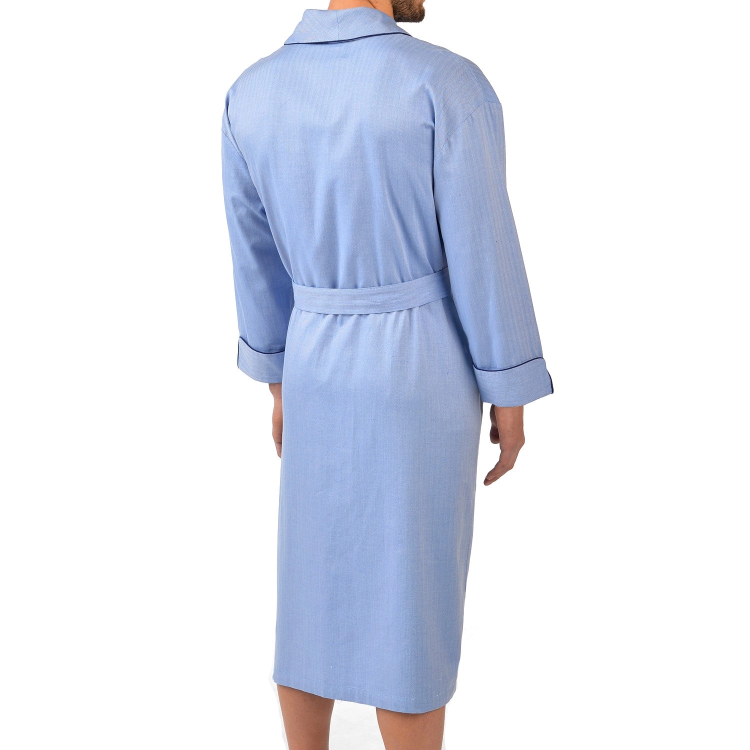 Herringbone Cotton Better Shawl Robe