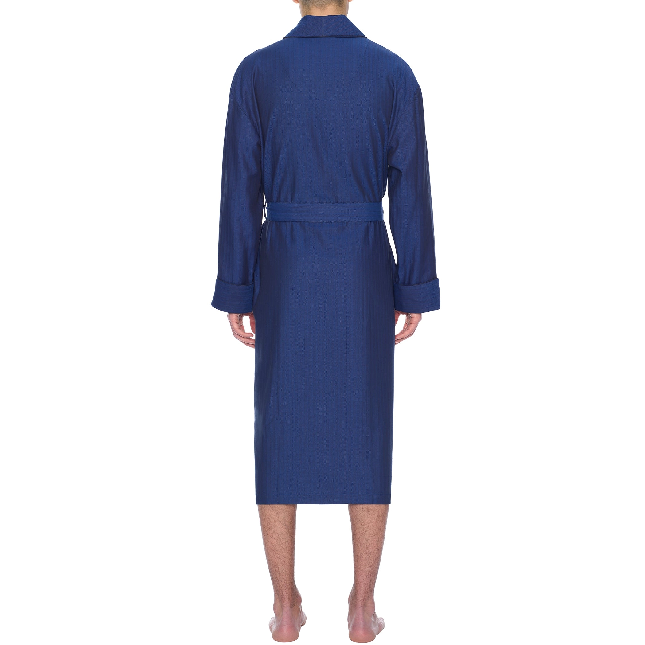 Herringbone Cotton Better Shawl Robe