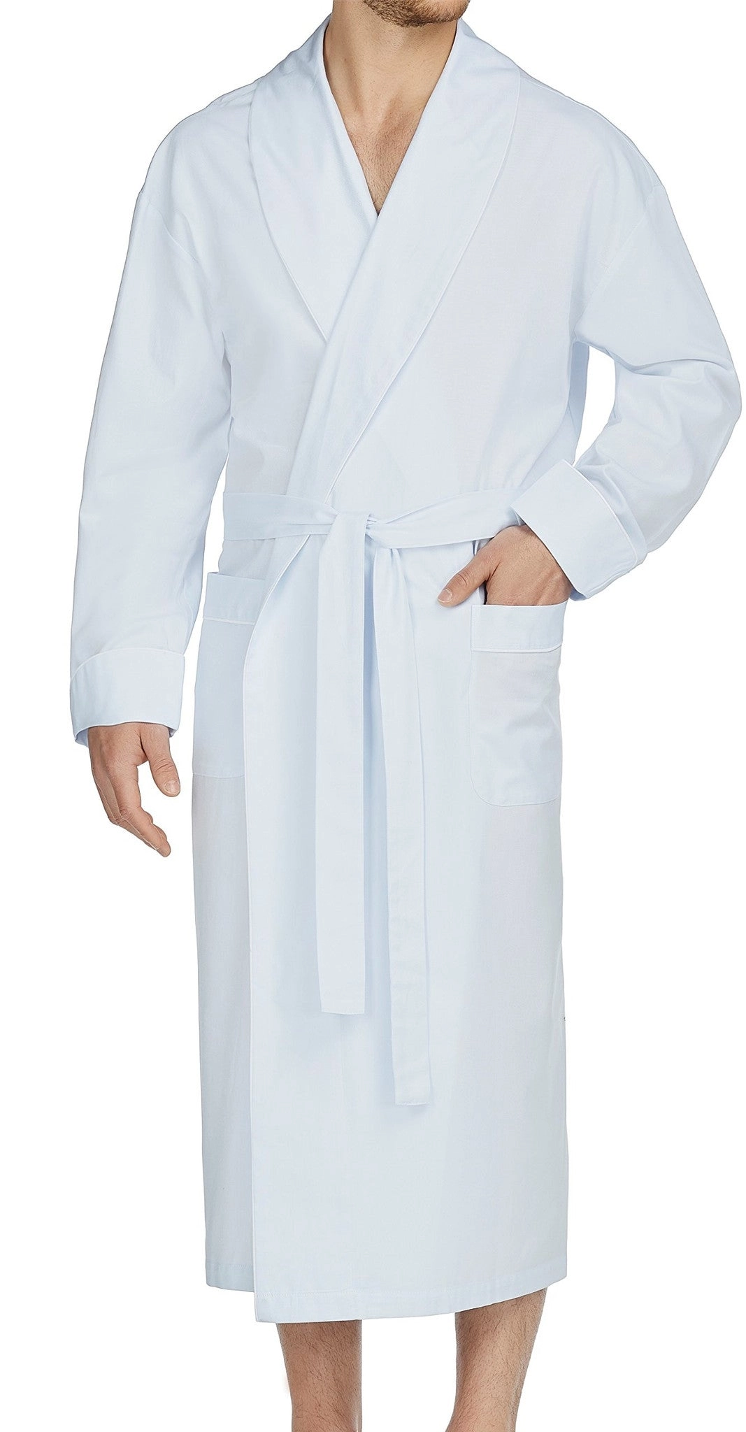 Herringbone Cotton Better Shawl Robe