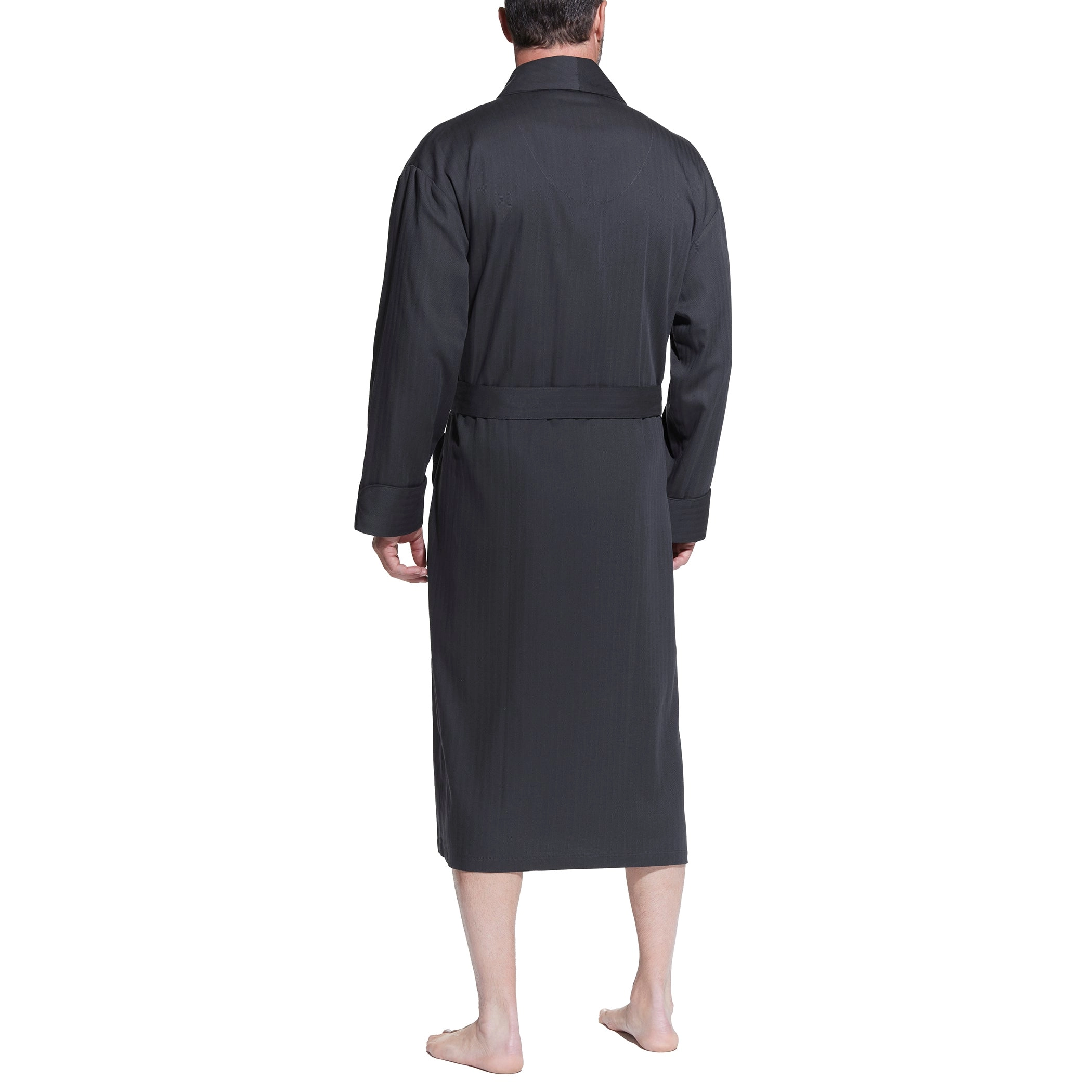 Herringbone Cotton Better Shawl Robe