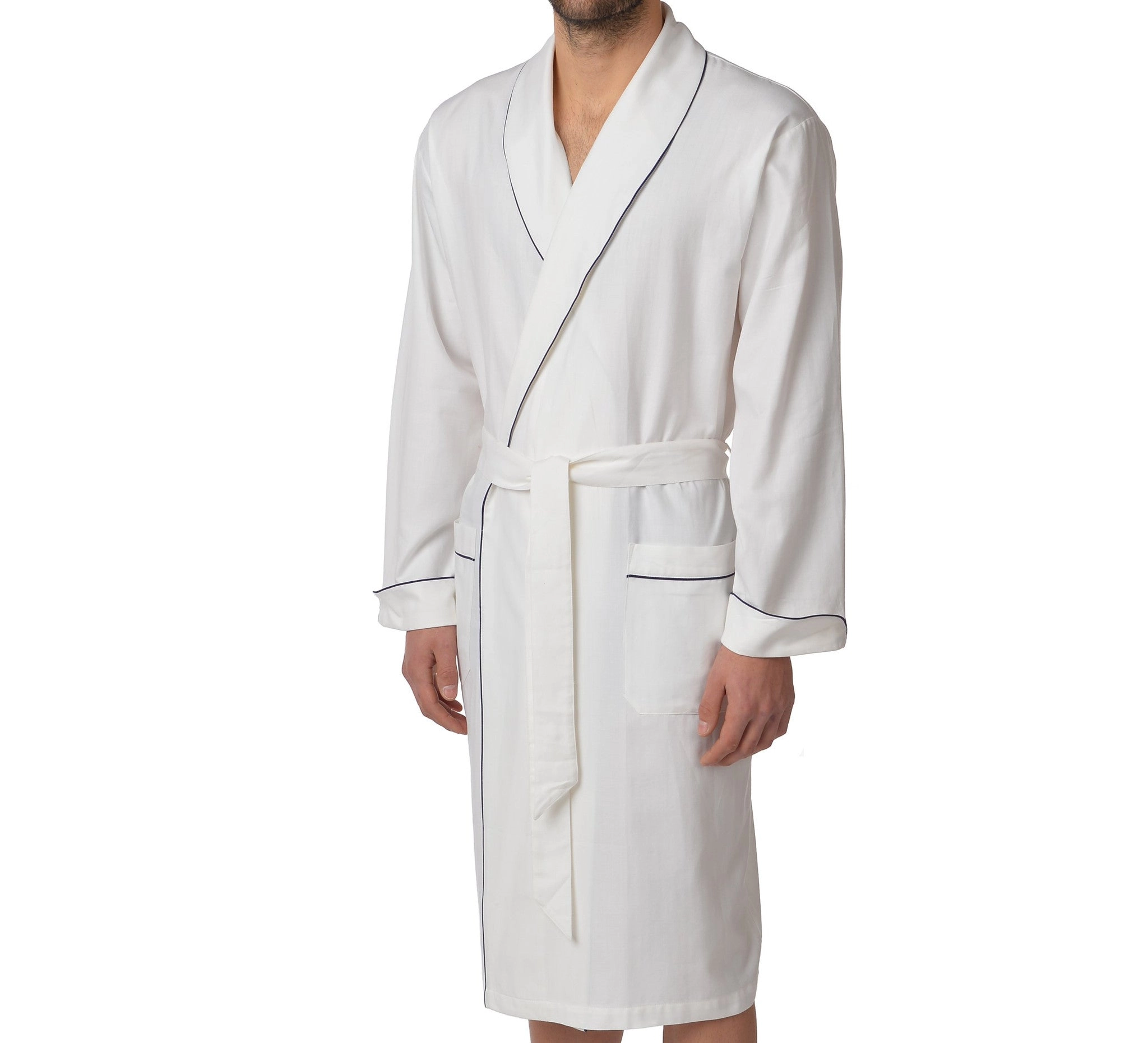 Herringbone Cotton Better Shawl Robe