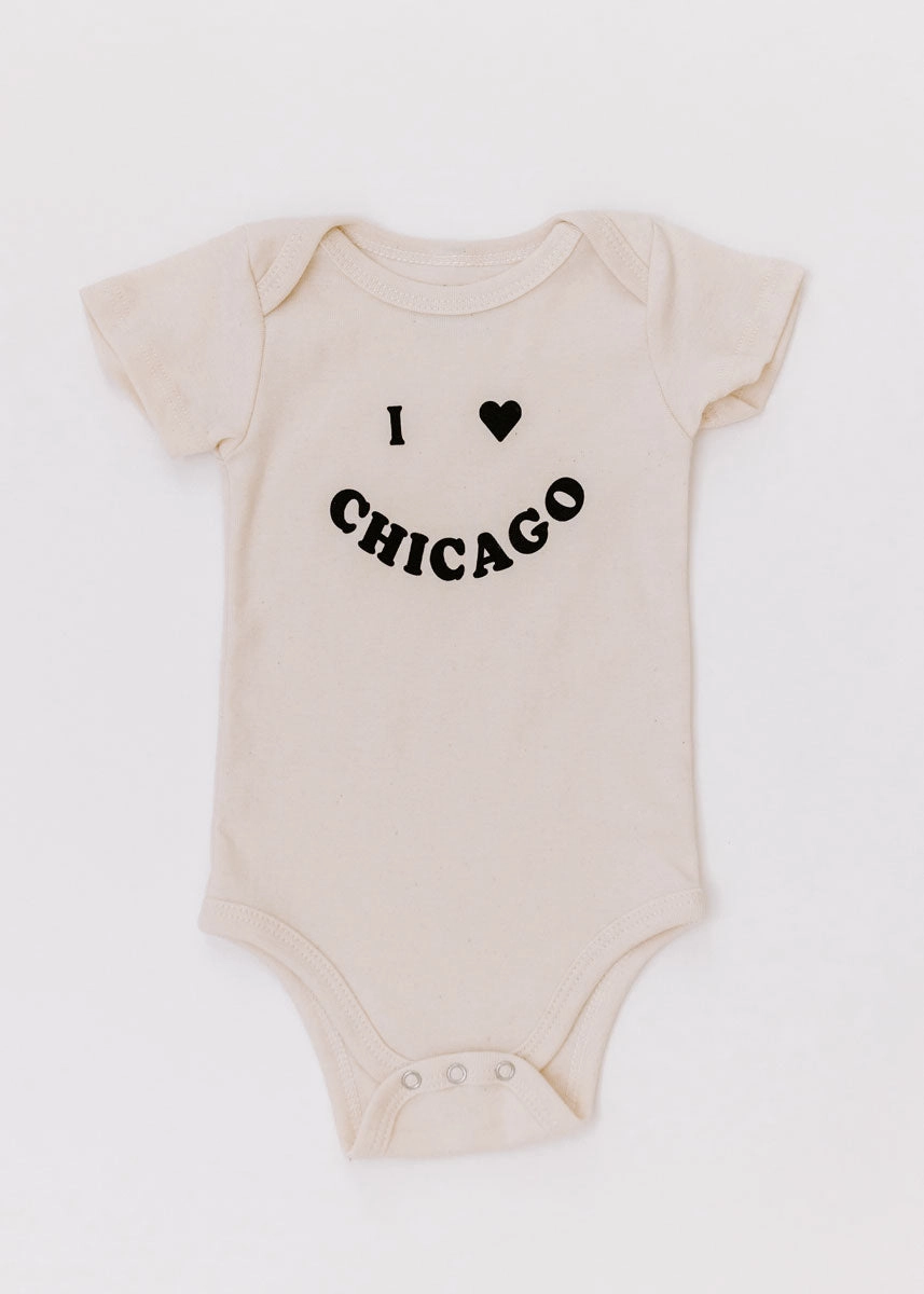 I <3 Chicago Onesie - Natural