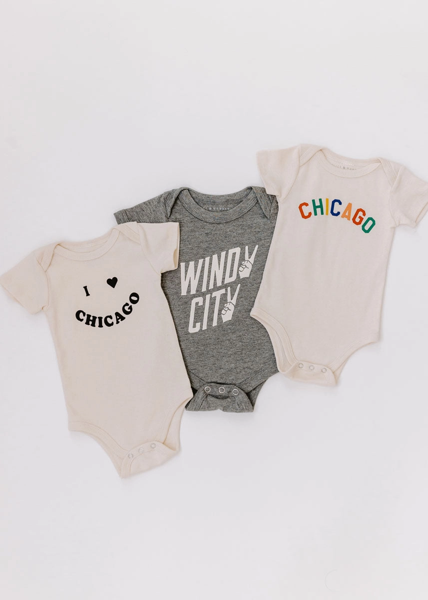 I <3 Chicago Onesie - Natural