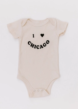 I <3 Chicago Onesie - Natural