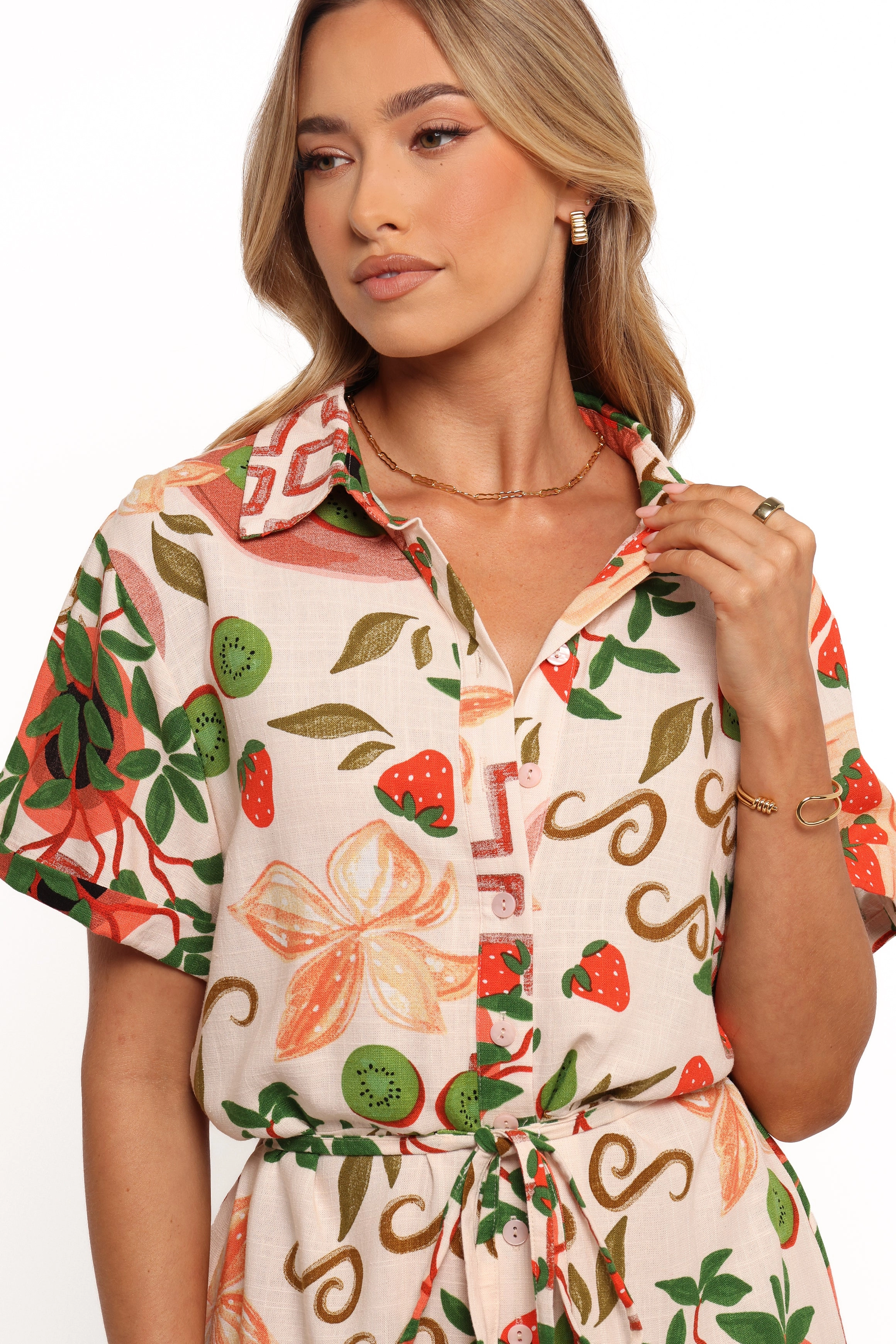 Josie Tie Waist Playsuit - Elodie