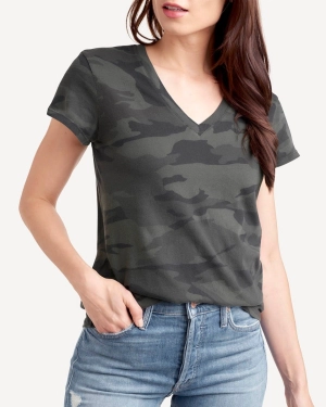 Kate V Neck in Camo