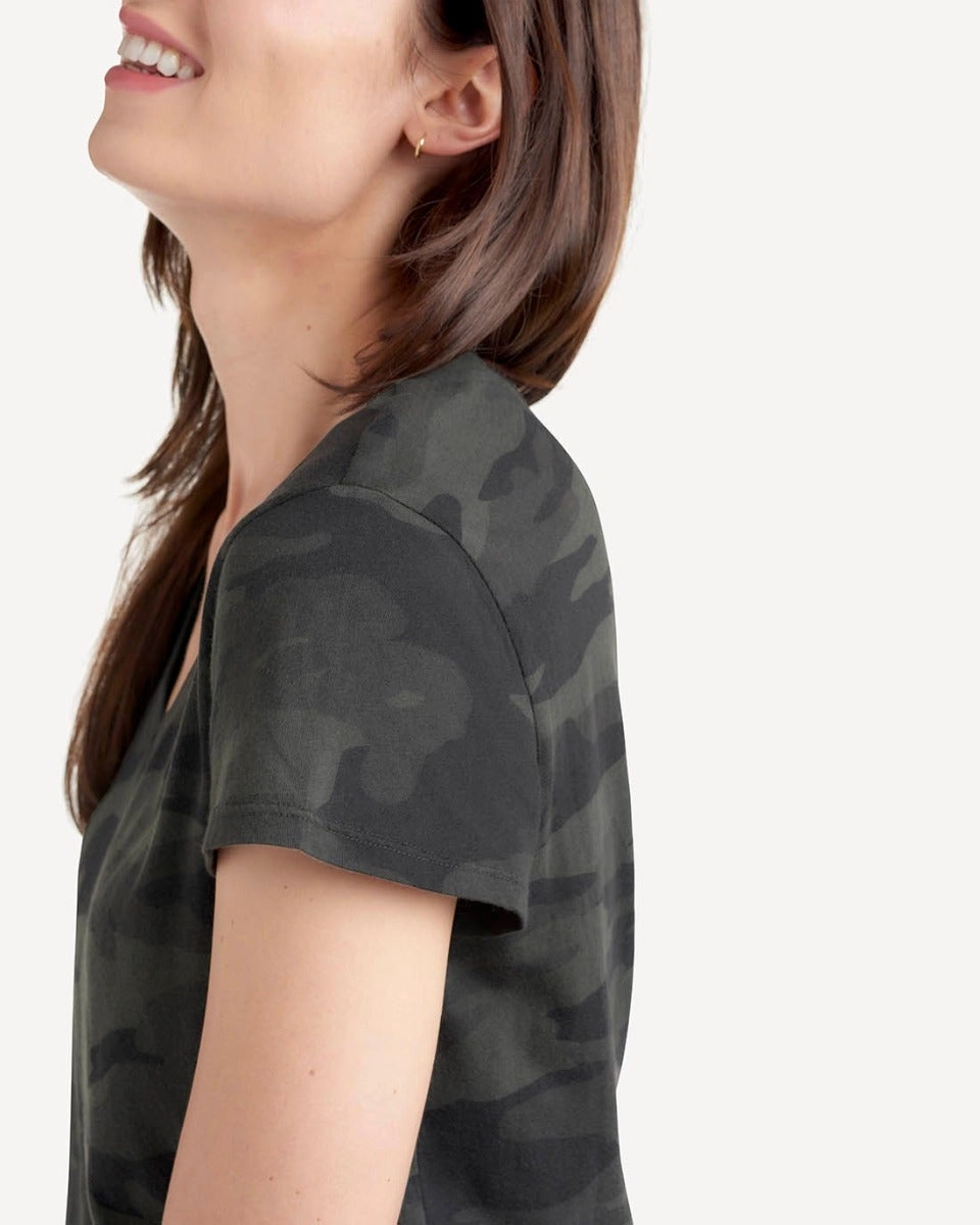 Kate V Neck in Camo