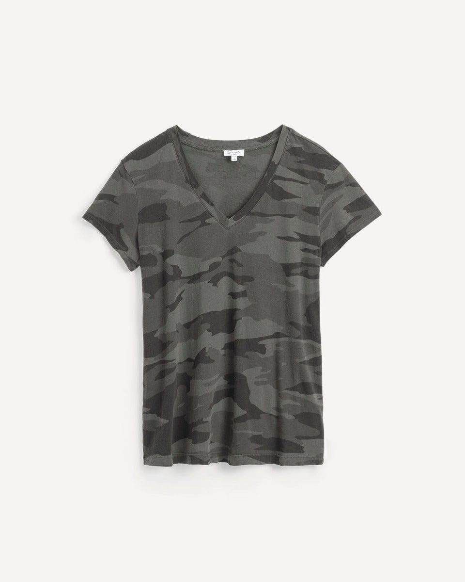 Kate V Neck in Camo