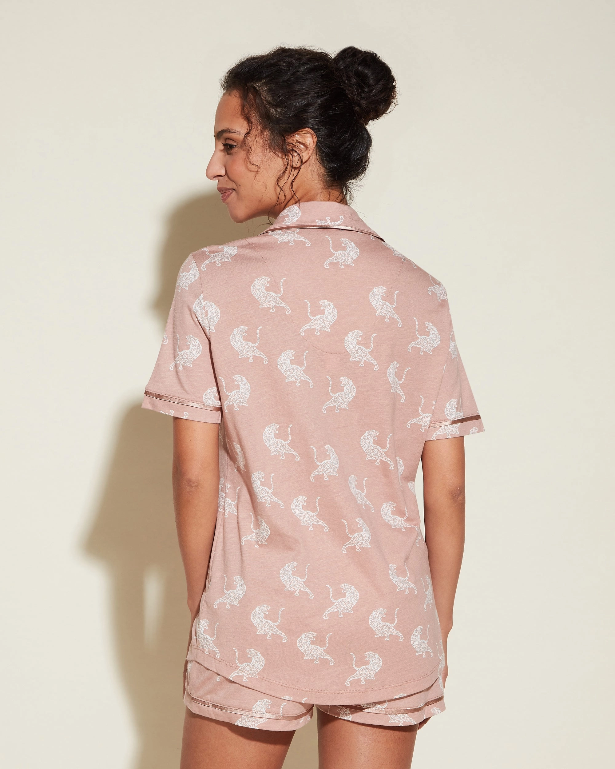 Kurzärmeliges Top & Boxer Pyjama-Set