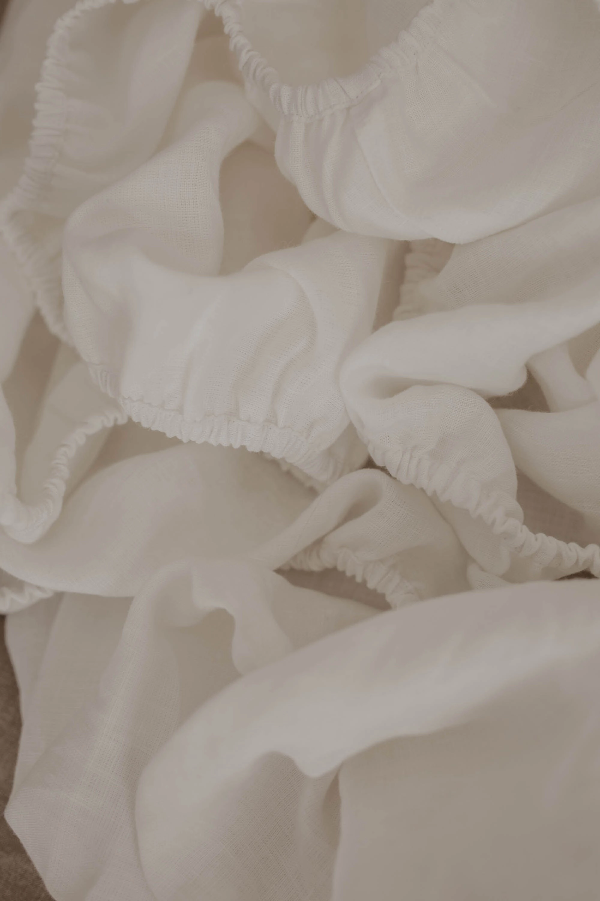Linen Baby Cot Fitted Sheet | Multiple Colours