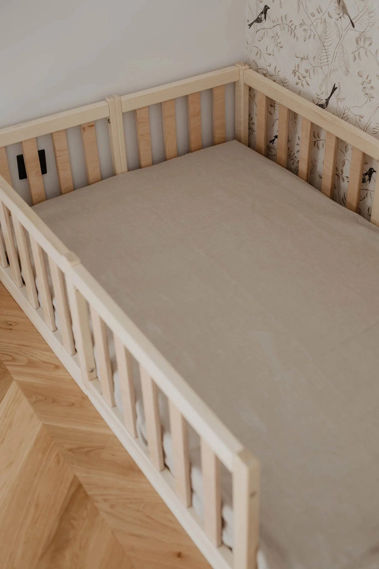 Linen Baby Cot Fitted Sheet | Multiple Colours
