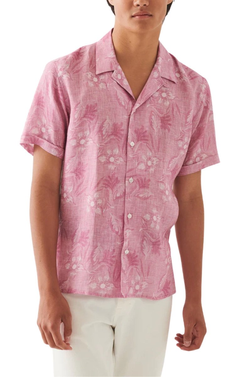 Linen Camp Collar Shirt
