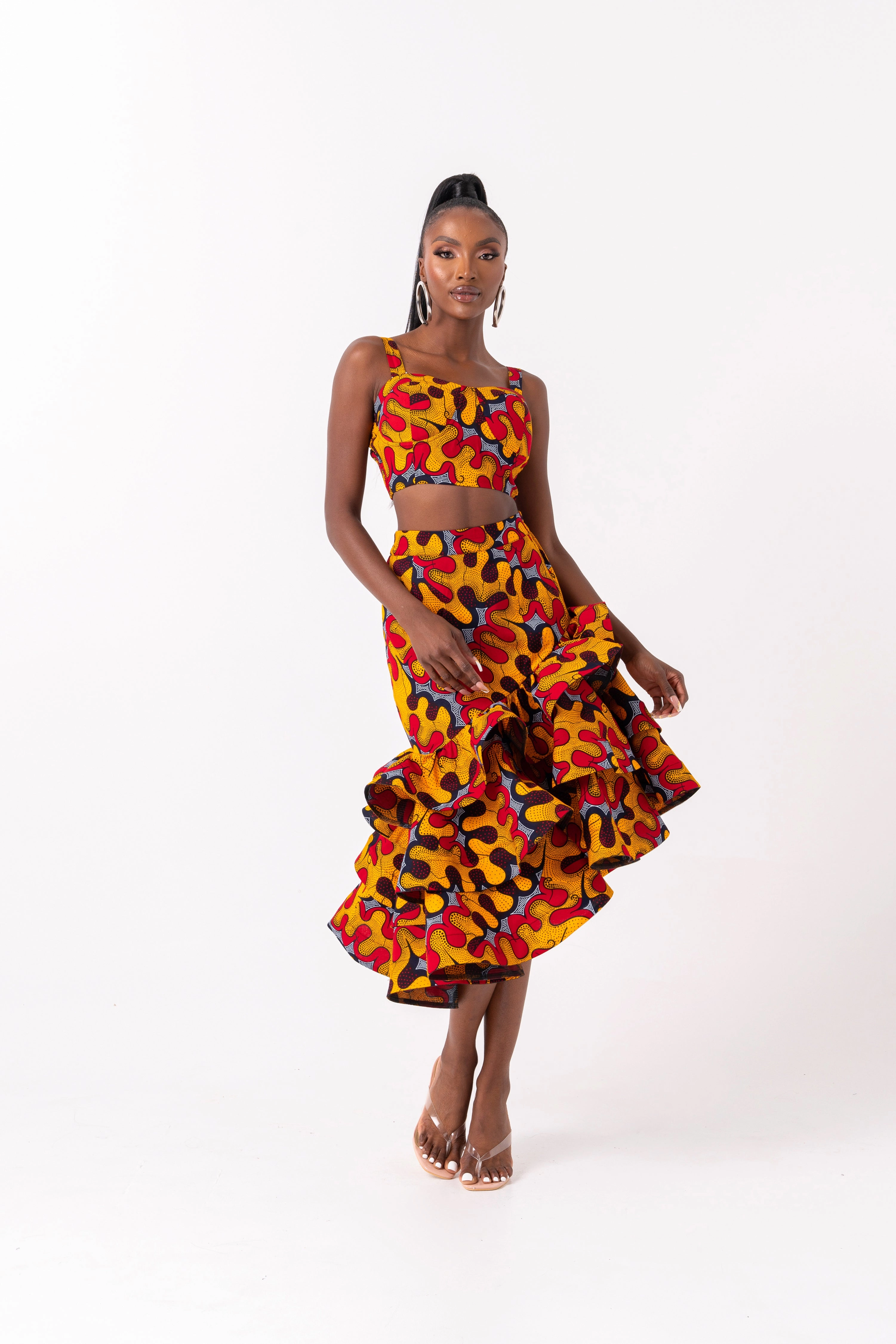 LIRA African Print Crop Top