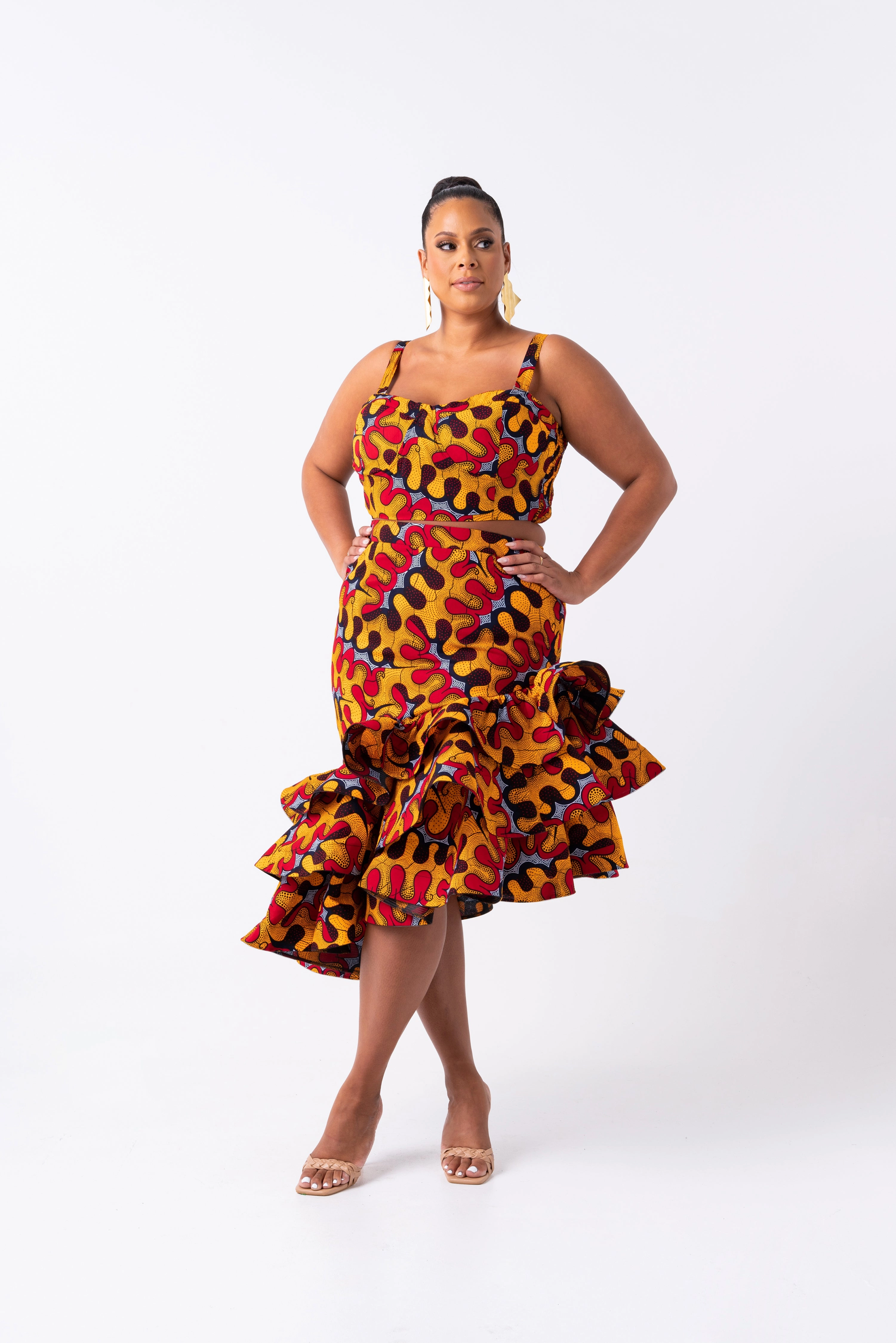 LIRA African Print Crop Top