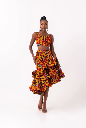 LIRA African Print Crop Top