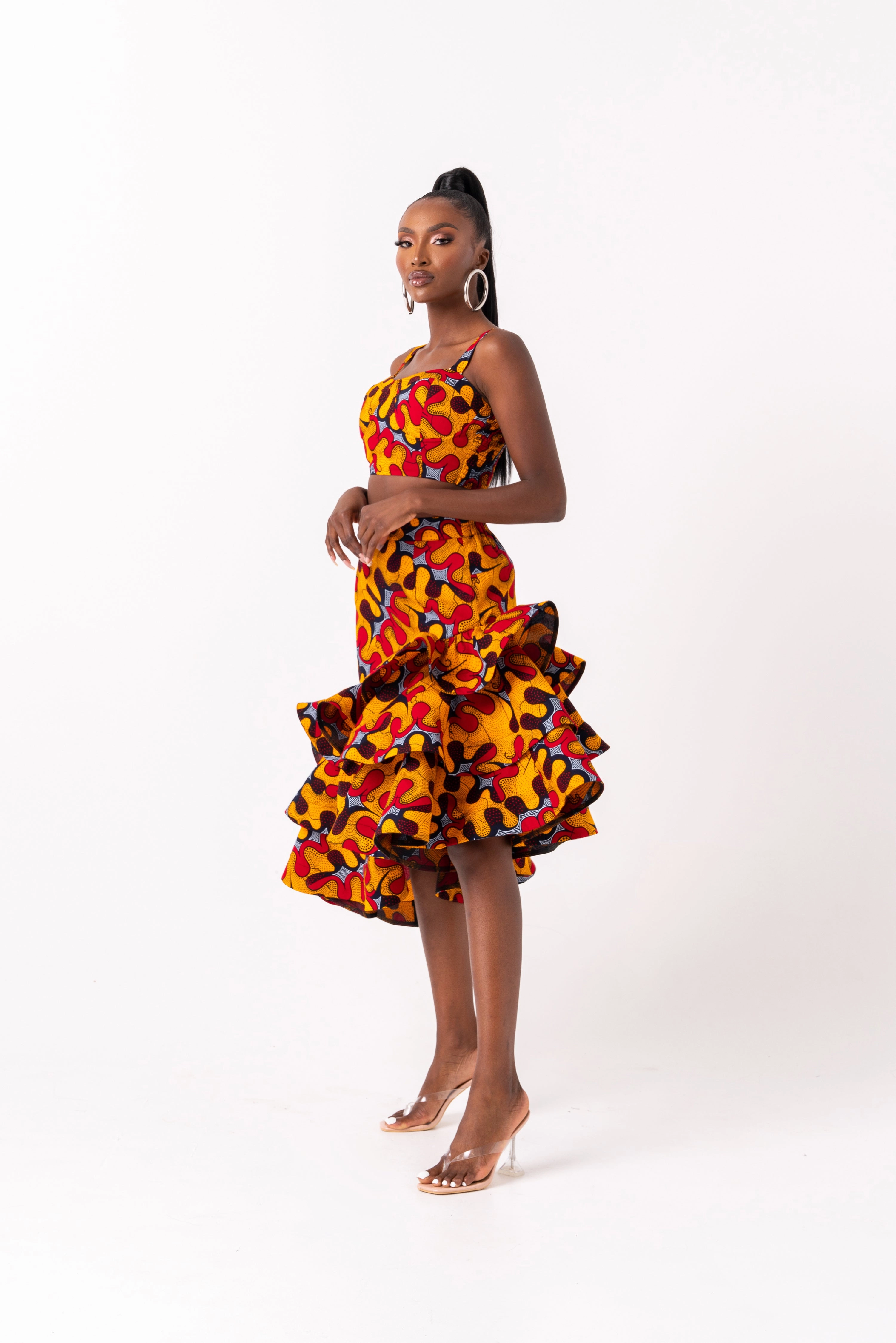 LIRA African Print Crop Top