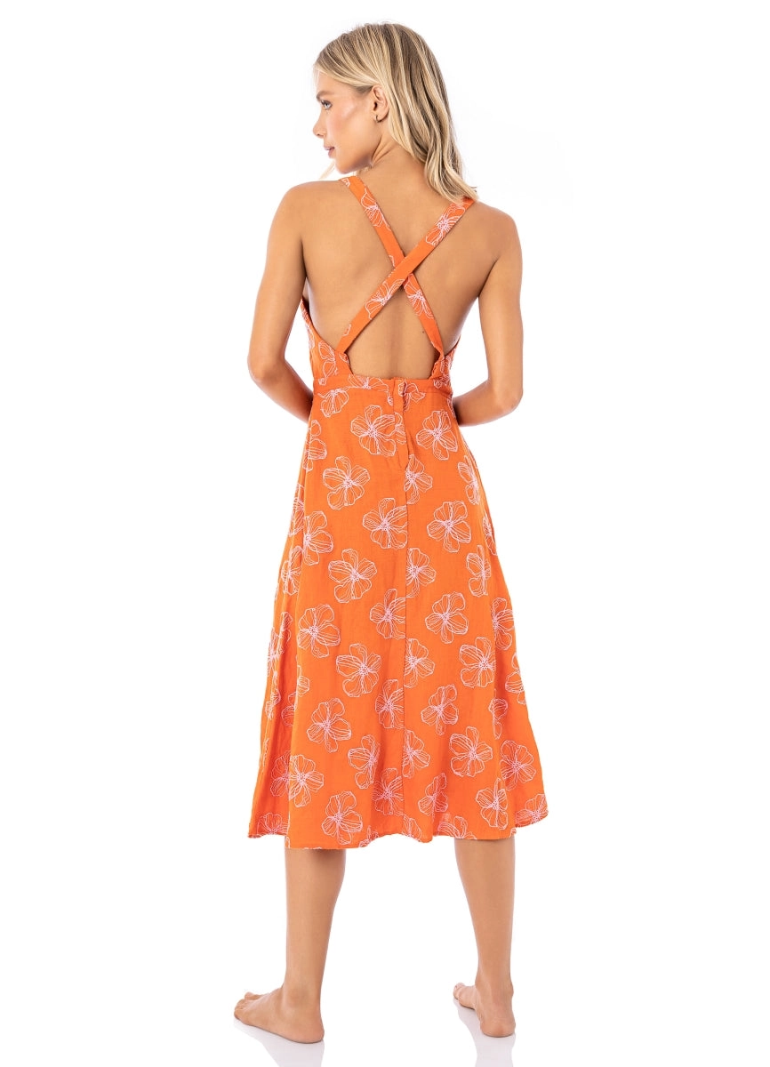 Maaji Poppy Floral Kimberly Midi Dress