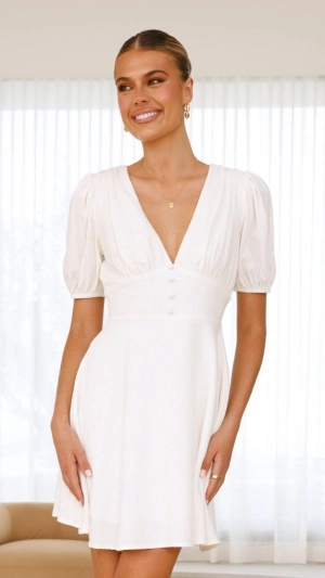 Melea Mini Dress - White