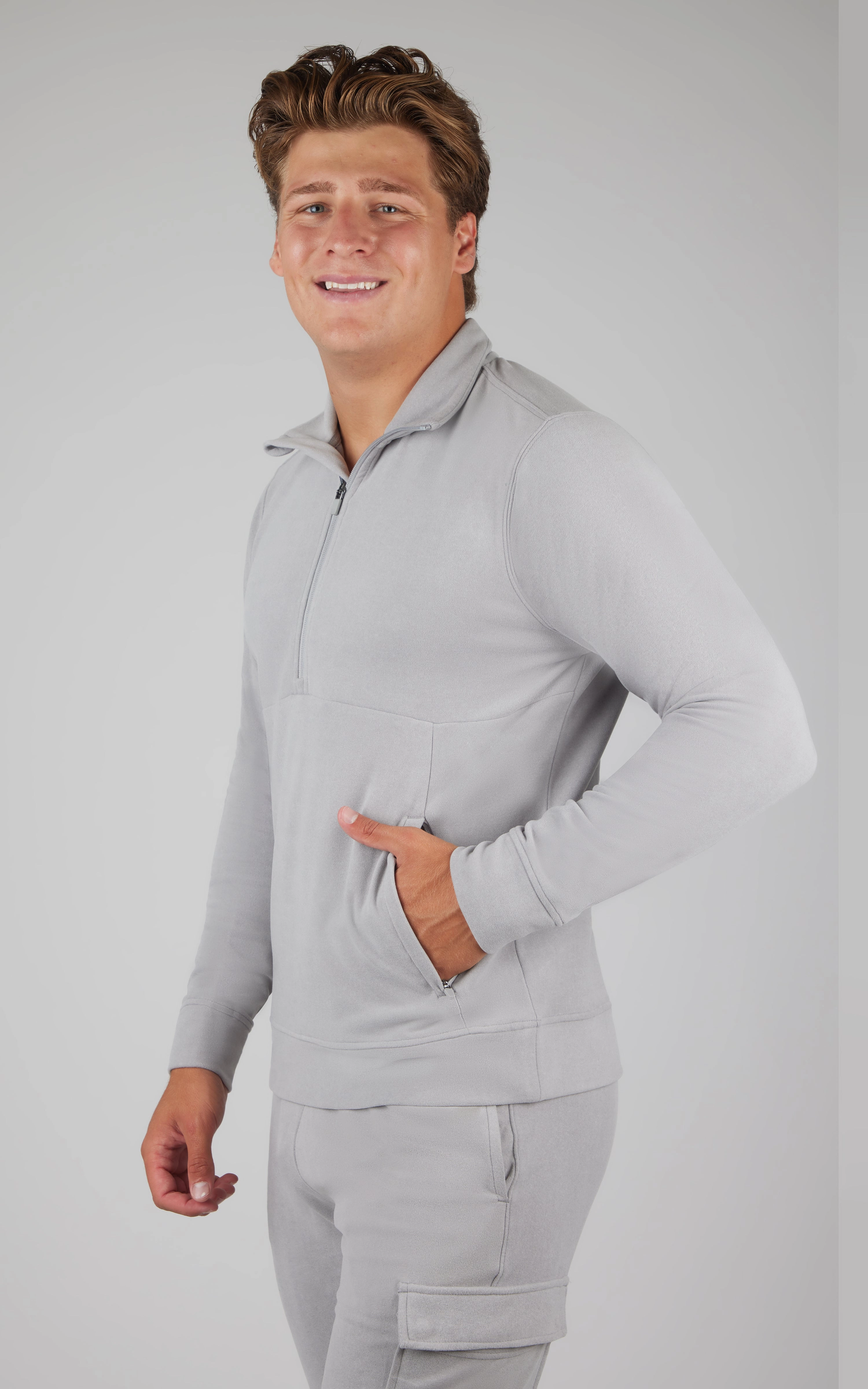 Mens Ultra Fleece Half Zip Jacket