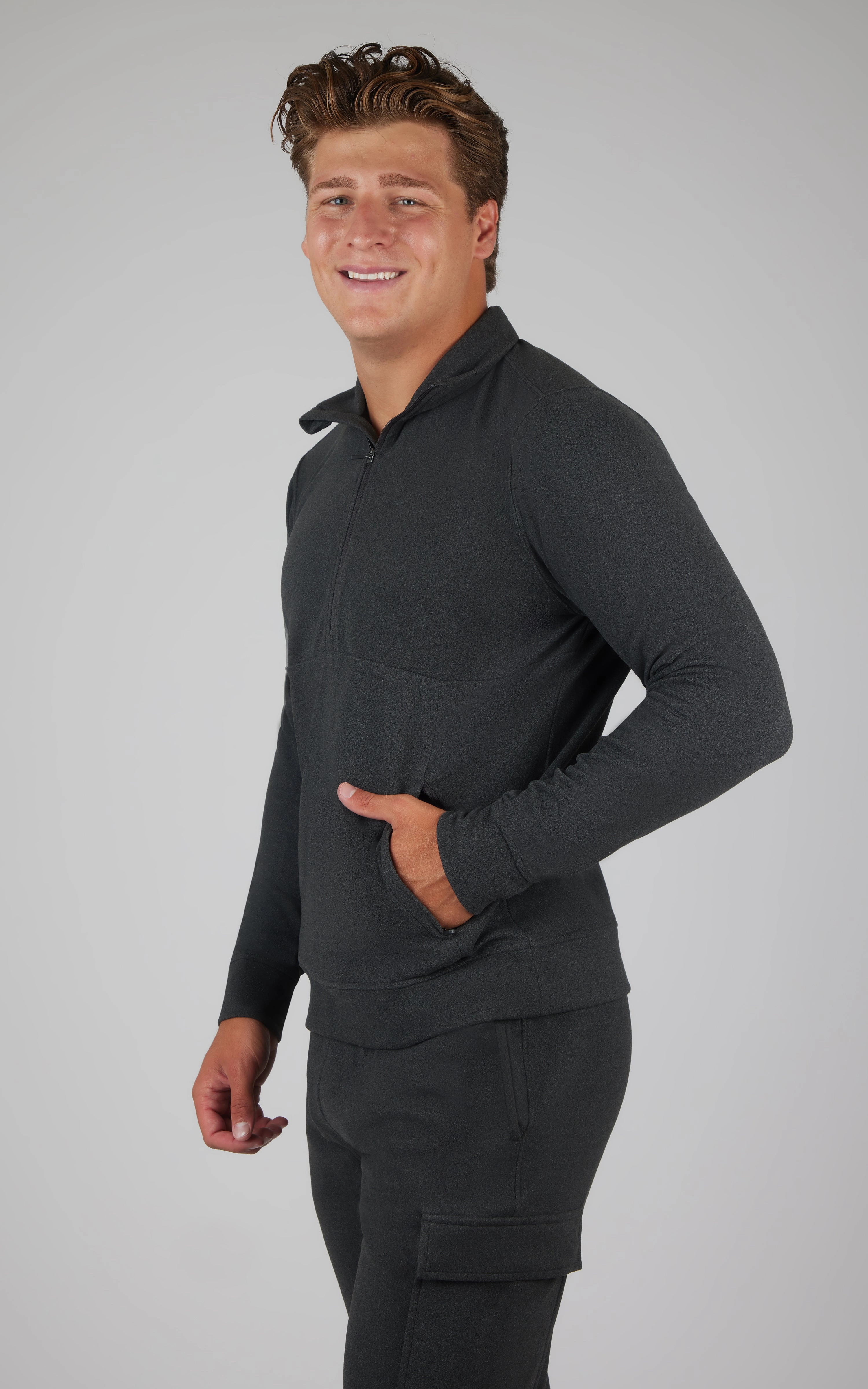 Mens Ultra Fleece Half Zip Jacket