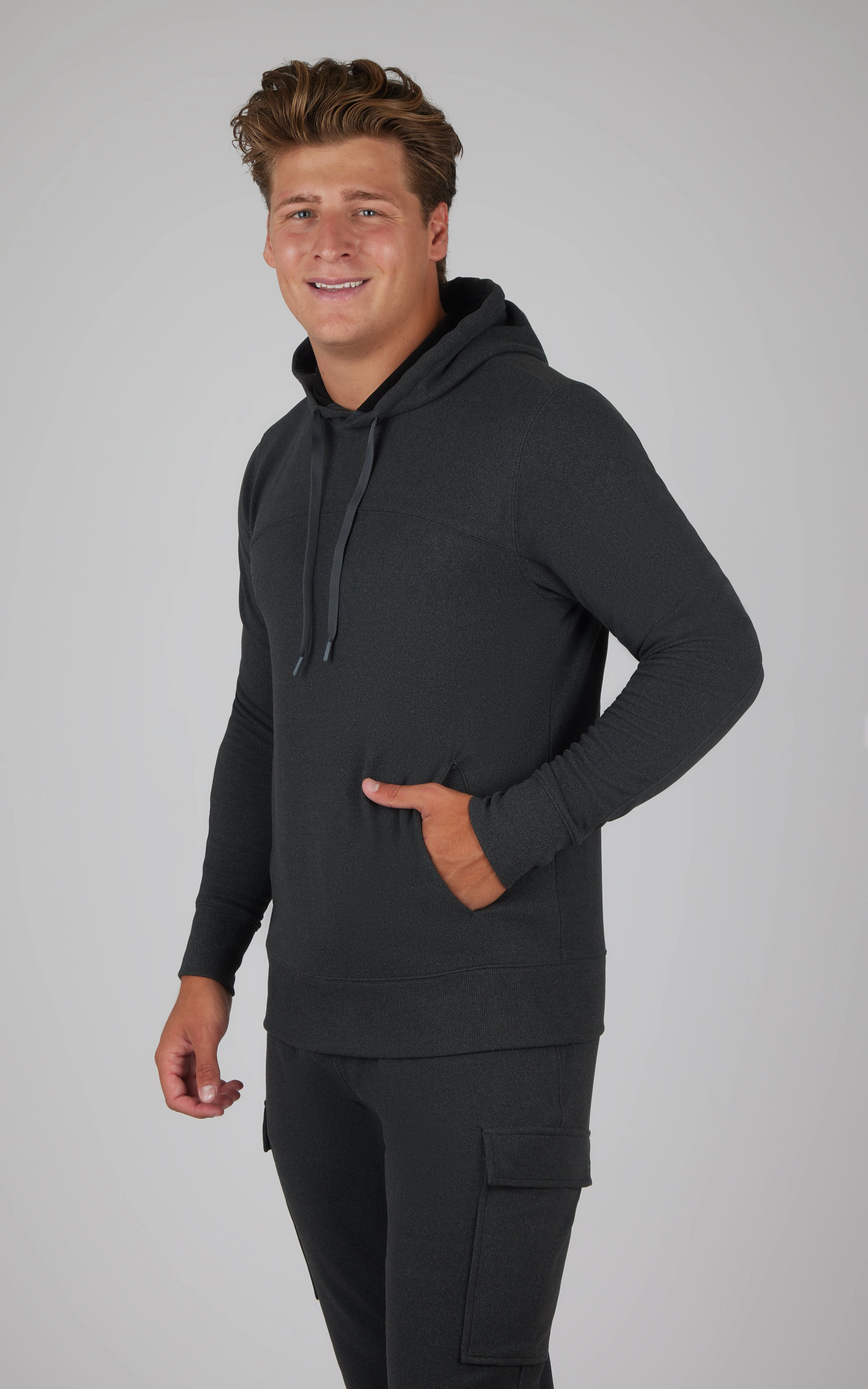 Mens Ultra Melange Fleece Hoodie