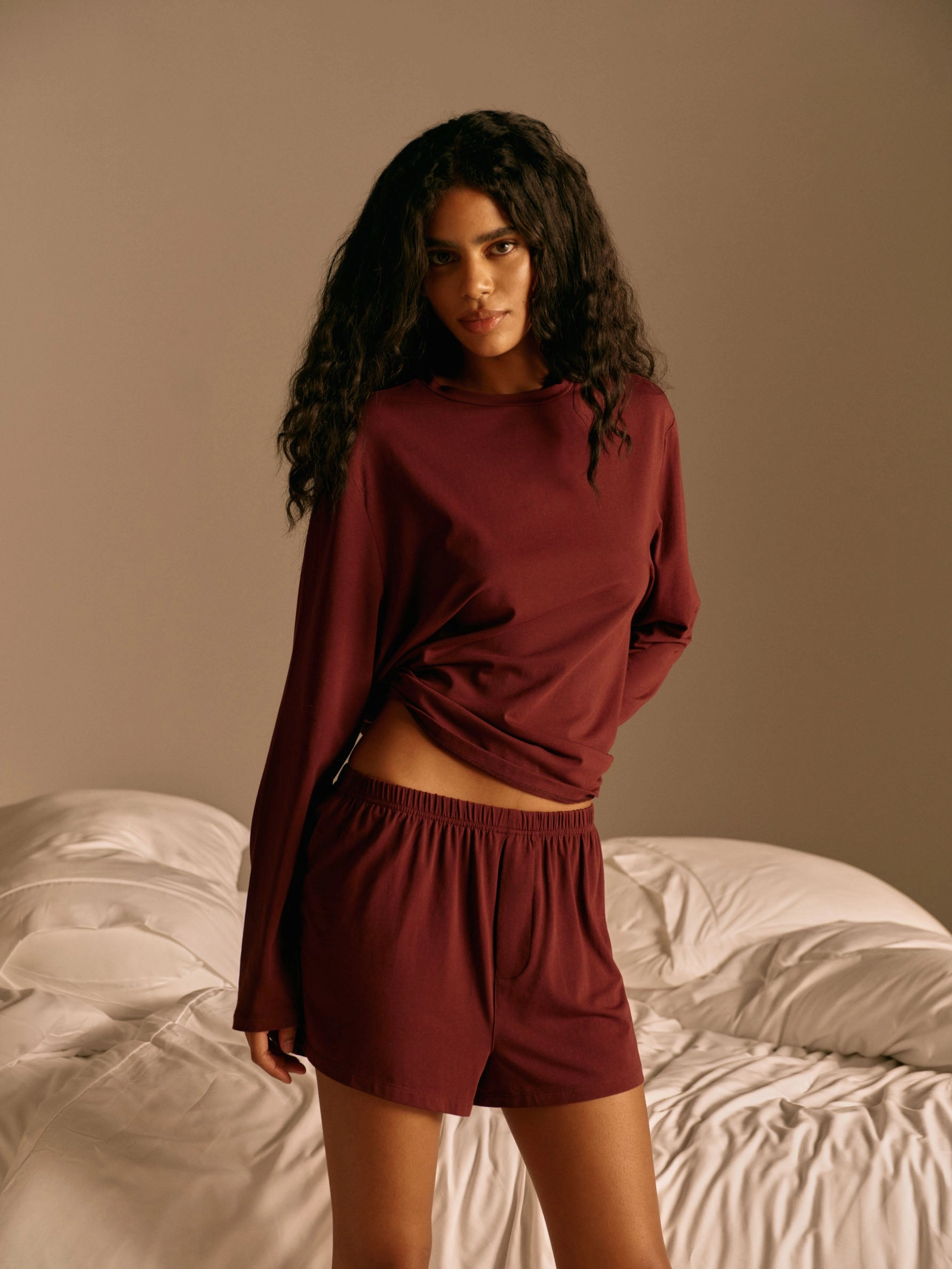 Modal Boxer Short - Burgundy