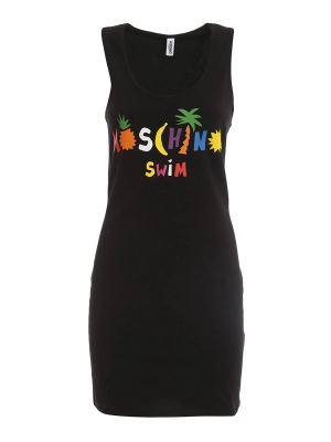 Moschino Logo Printed Sleeveless Dress