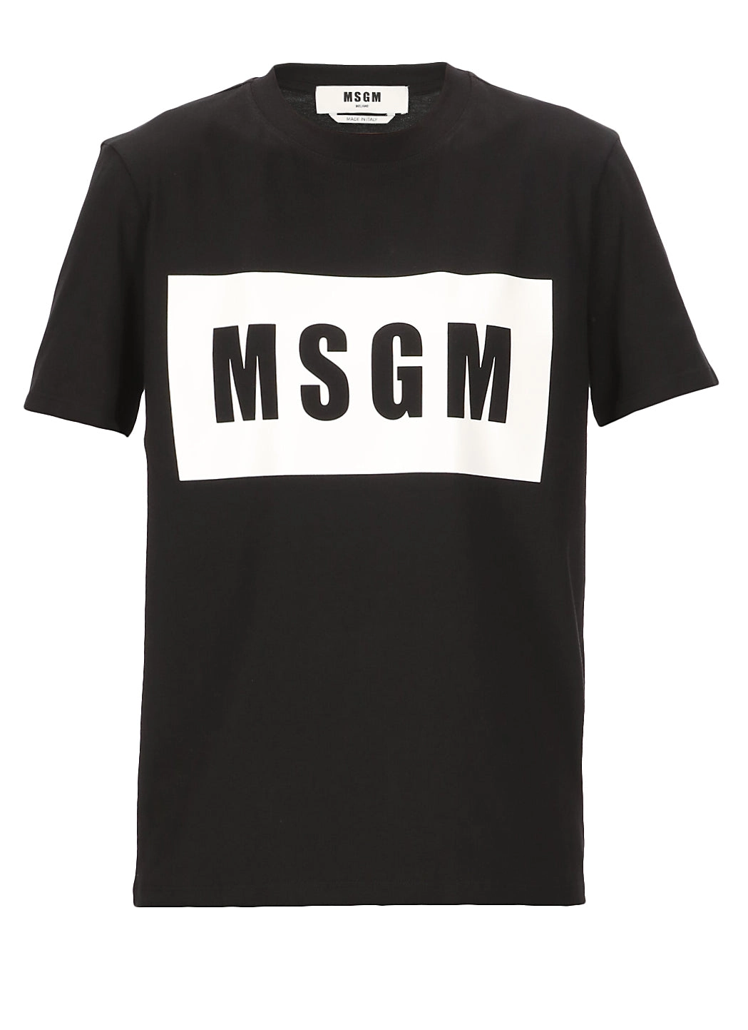 MSGM Logo Printed Crewneck T-Shirt