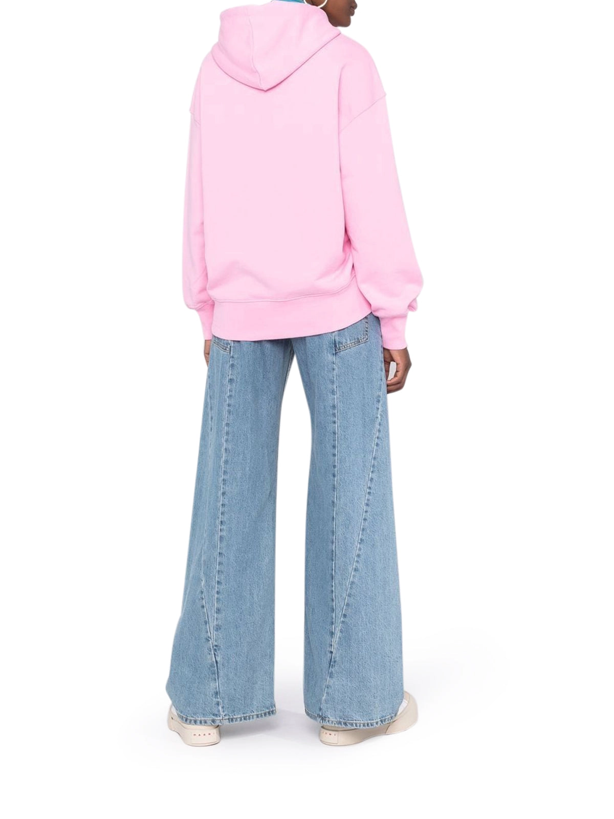 MSGM Logo Printed Drawstring Hoodie