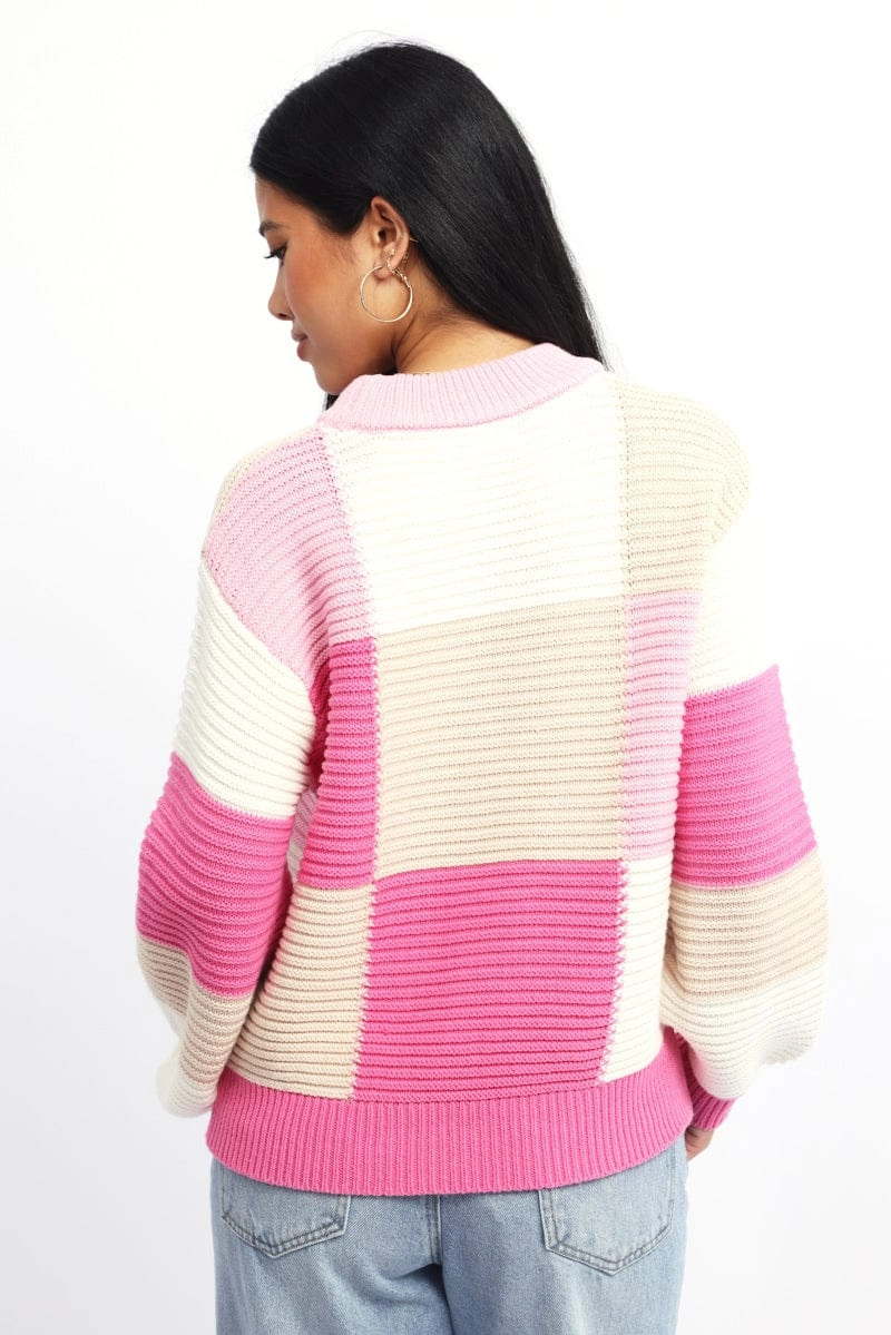 Multi Check Knit