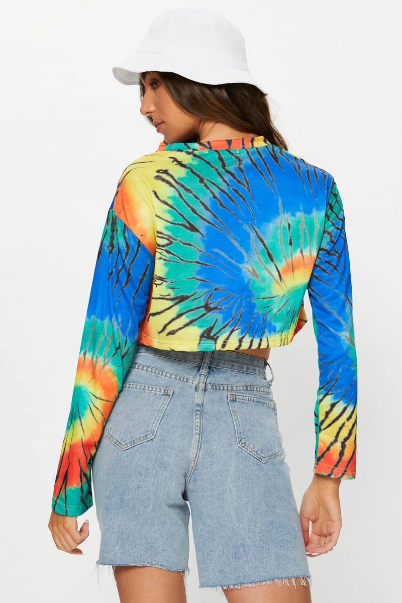 Multi Tie Dye Sweater