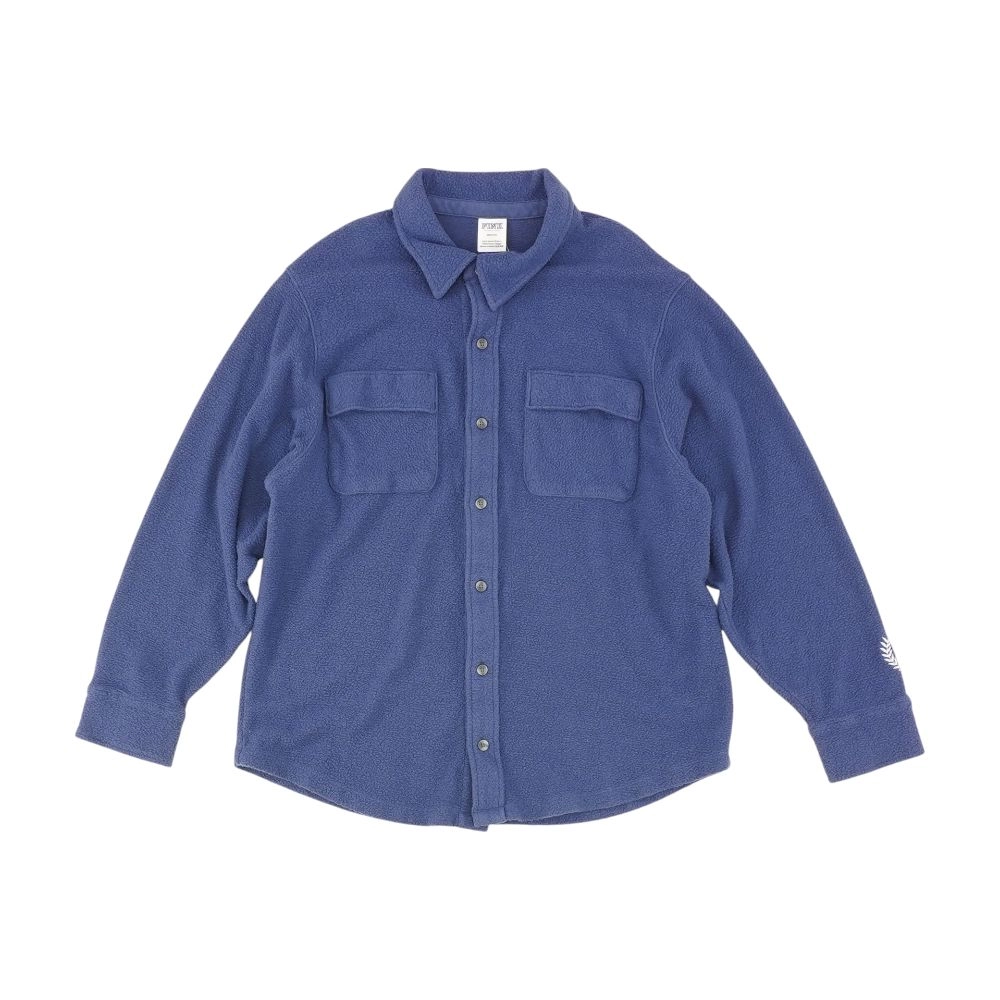 Navy Solid Button Down