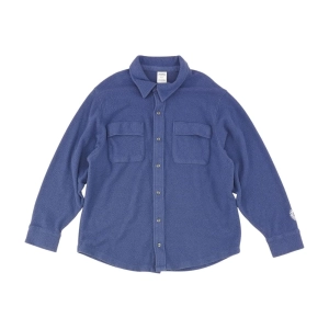 Navy Solid Button Down