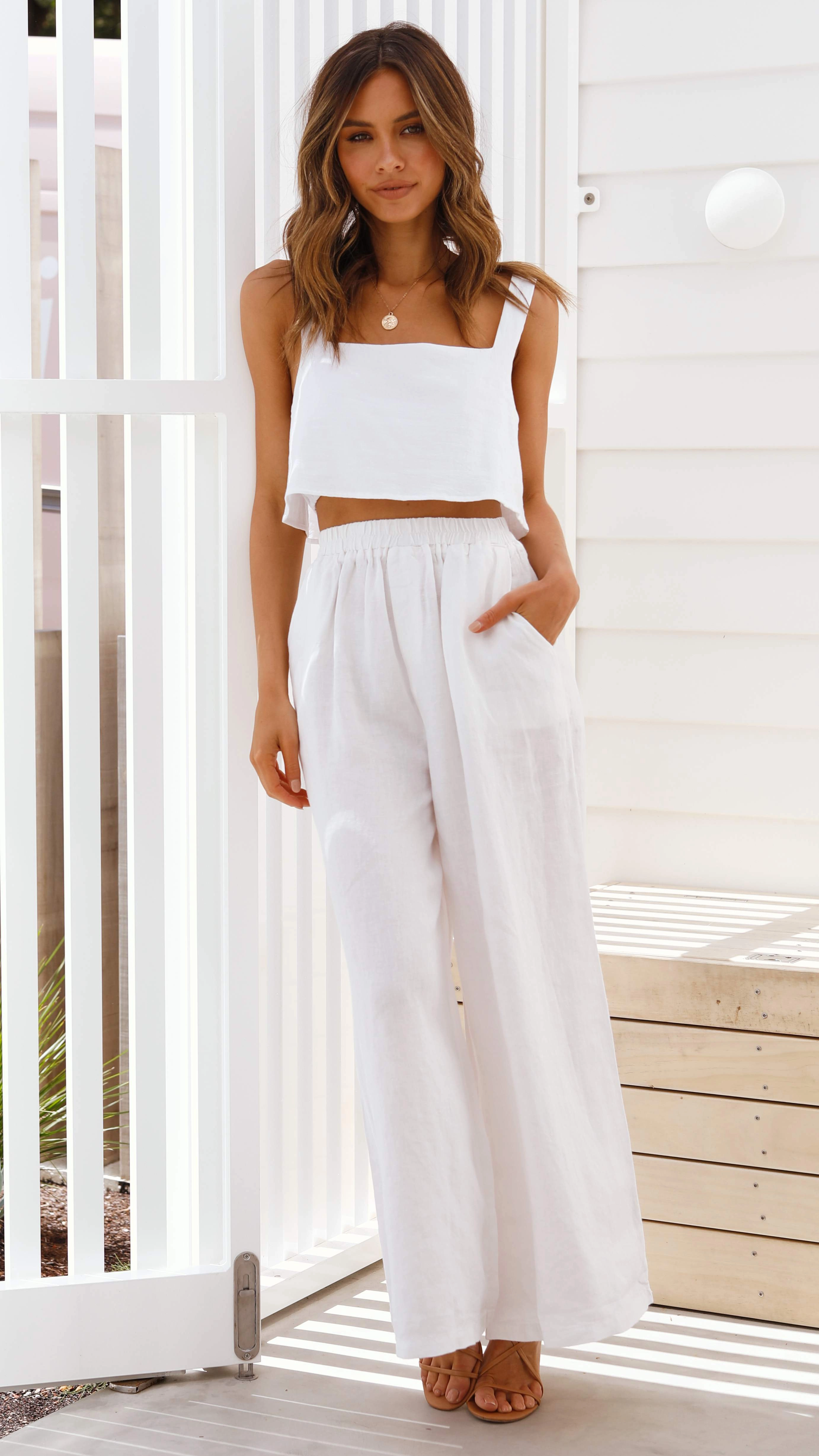 Oceana Pants - White