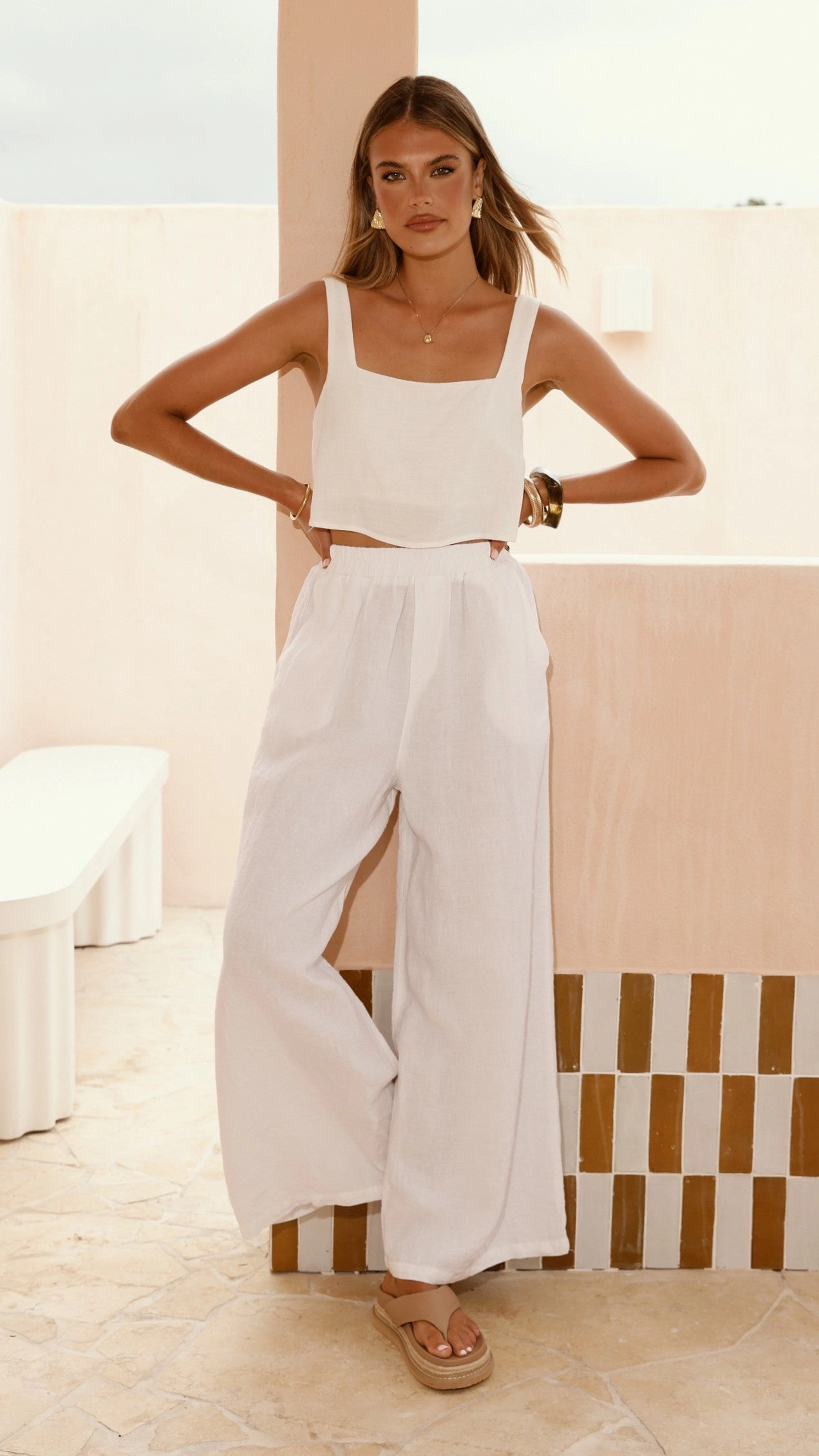 Oceana Pants - White