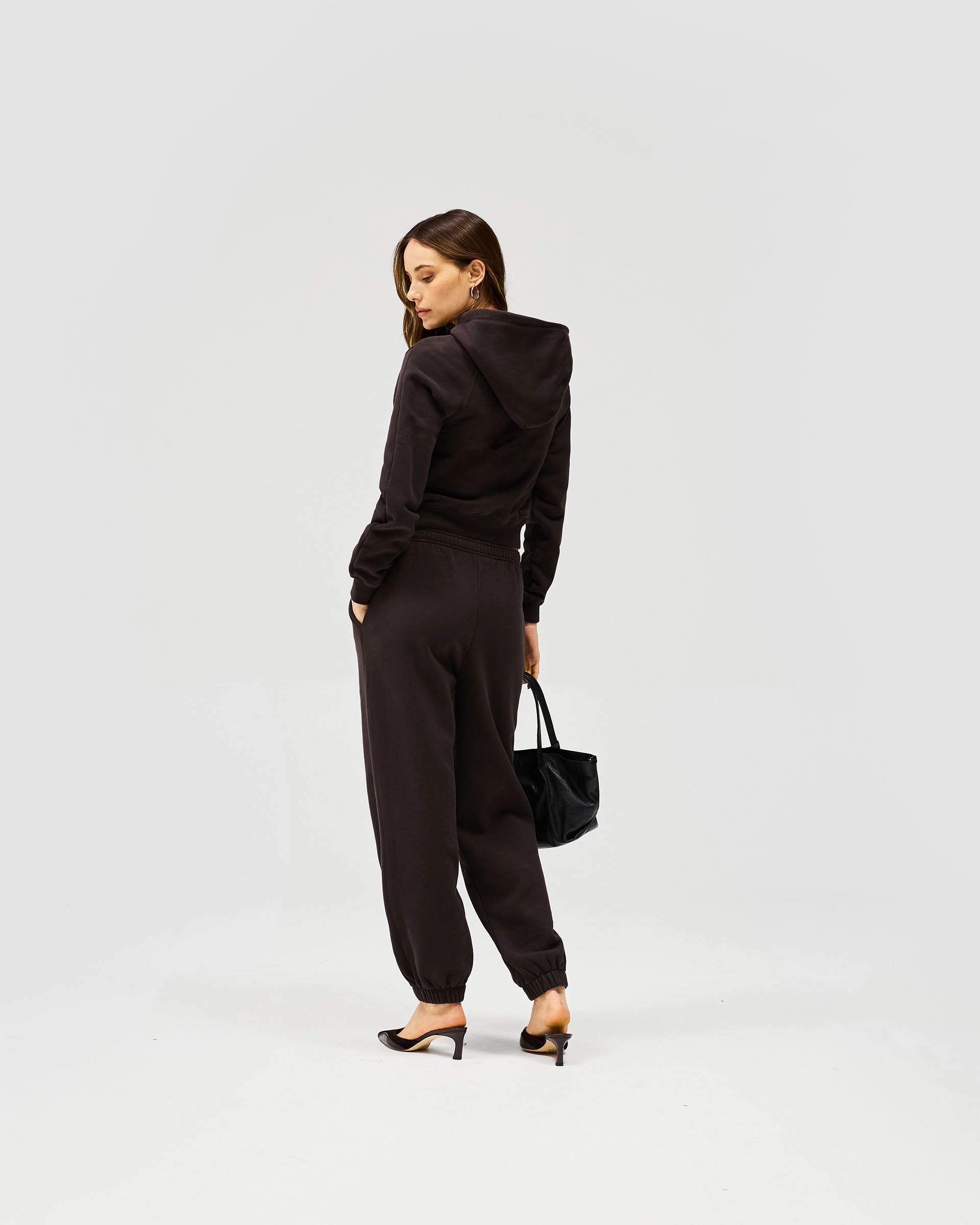 Owners Club Slim Zip Hoodie - Black Coffee