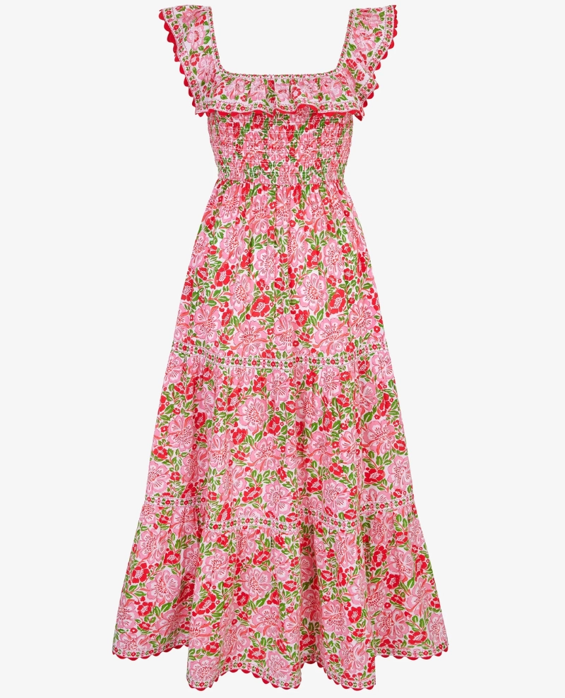 Pink City Prints Carrie Sweet Hibiscus Dress