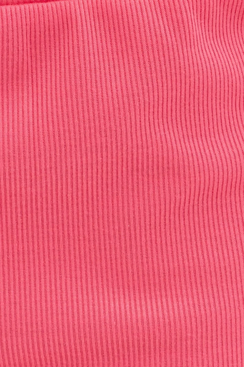 Pink Crop Top Loungewear Set